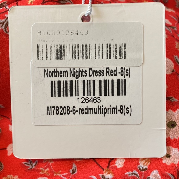 NORTHEM NIGHTS DRESS RED - Picture 6 of 6